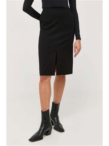 Sukně Karl Lagerfeld černá barva midi