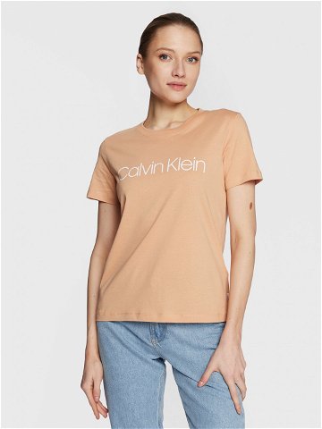 Calvin Klein T-Shirt Core Logo K20K202142 Béžová Regular Fit