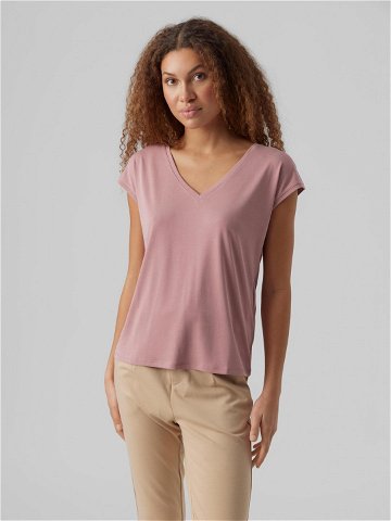 Vero Moda T-Shirt Filli 10247666 Růžová Regular Fit