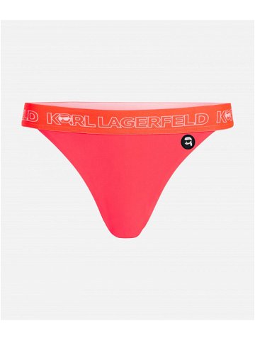 Plavky karl lagerfeld ikonik 2 0 bottoms w elastic růžová s