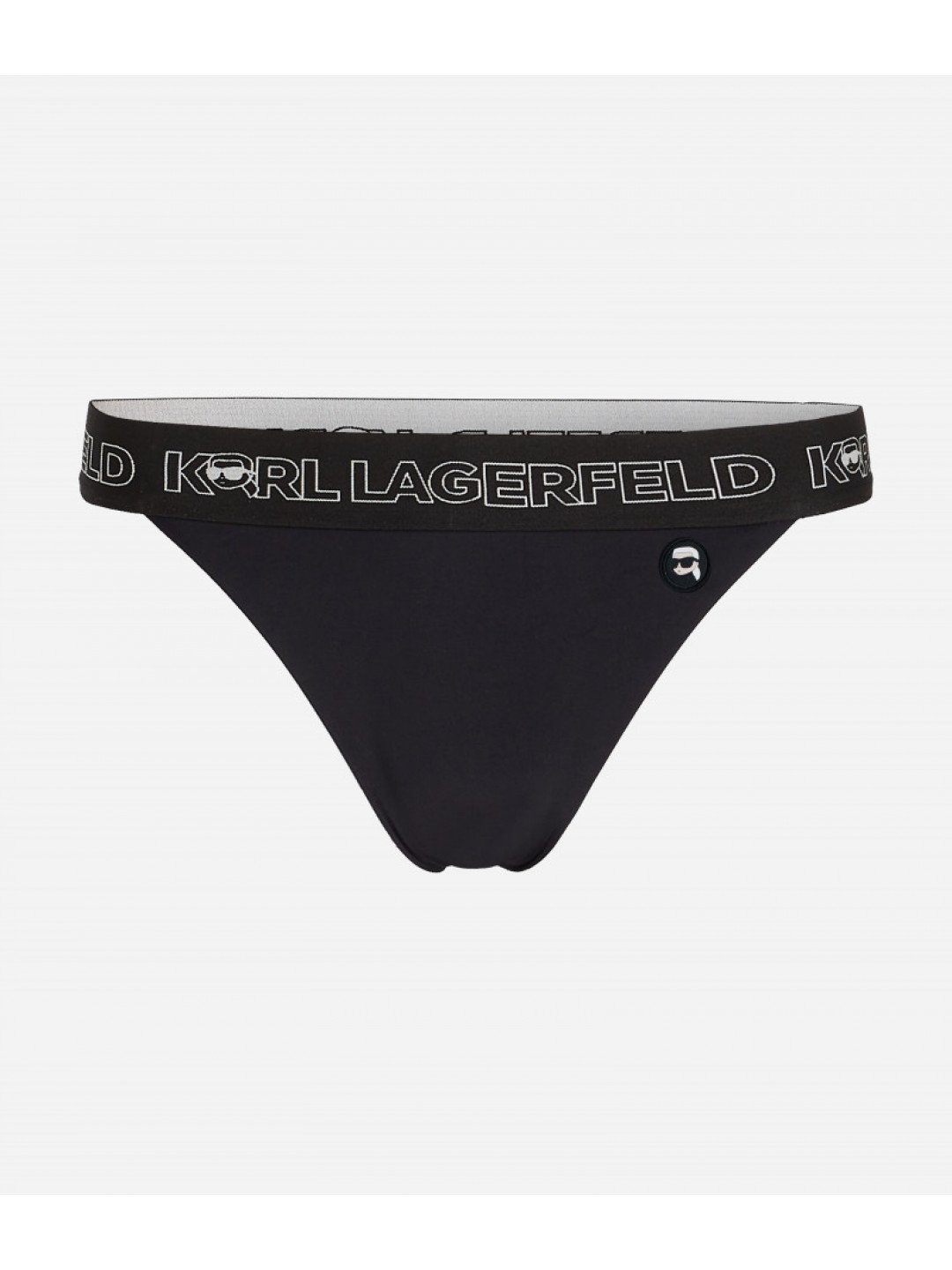 Plavky karl lagerfeld ikonik 2 0 bottoms w elastic černá xl