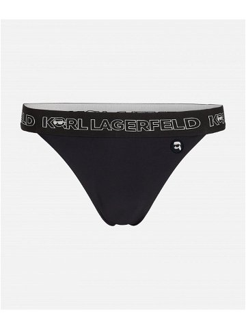 Plavky karl lagerfeld ikonik 2 0 bottoms w elastic černá m