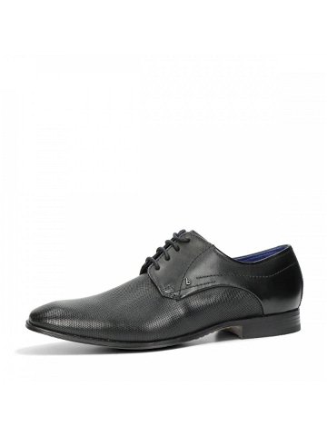 Bugatti pánské kožené společenské boty – černé – 48