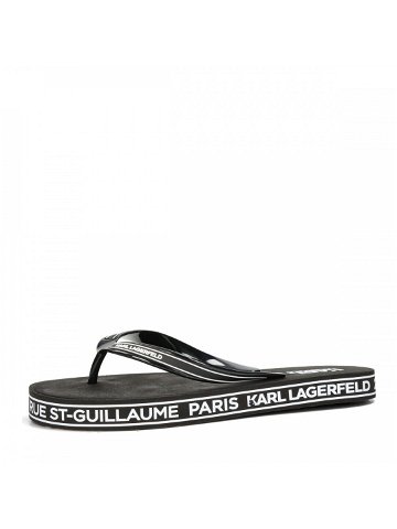 Karl Lagerfeld pánské plážové pantofle – černobílé – 45