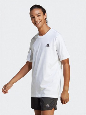 Adidas T-Shirt Essentials Single Jersey Embroidered Small Logo T-Shirt IC9286 Bílá Regular Fit