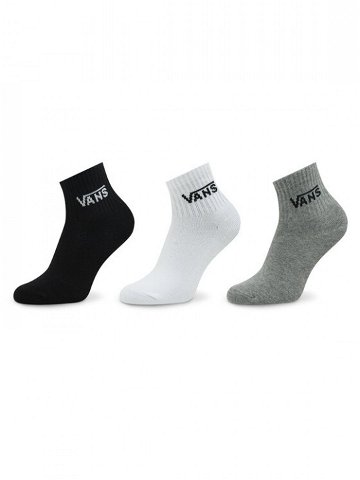 Vans Sada 3 párů dámských vysokých ponožek Half Crew Sock VN00073EIZH1 Černá
