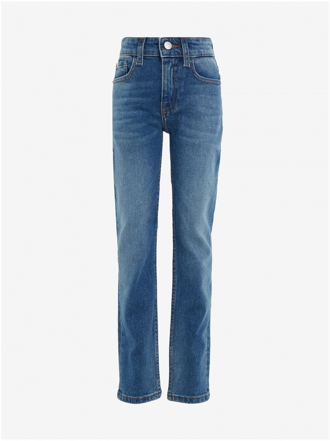 Modré klučičí slim fit džíny modrá Calvin Klein Jeans