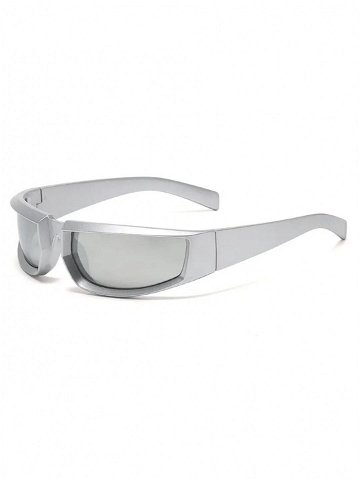 Bílé unisex sportovní sluneční brýle VeyRey Steampunk Istephiel