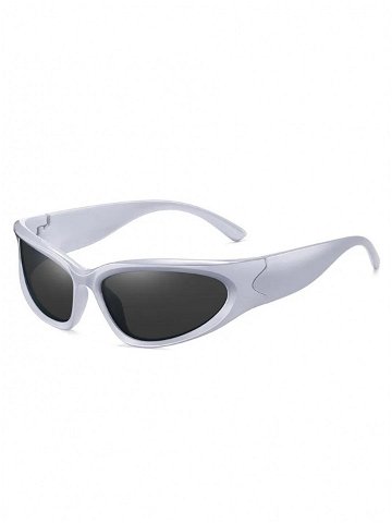 Bílé unisex sluneční brýle VeyRey Steampunk Telos