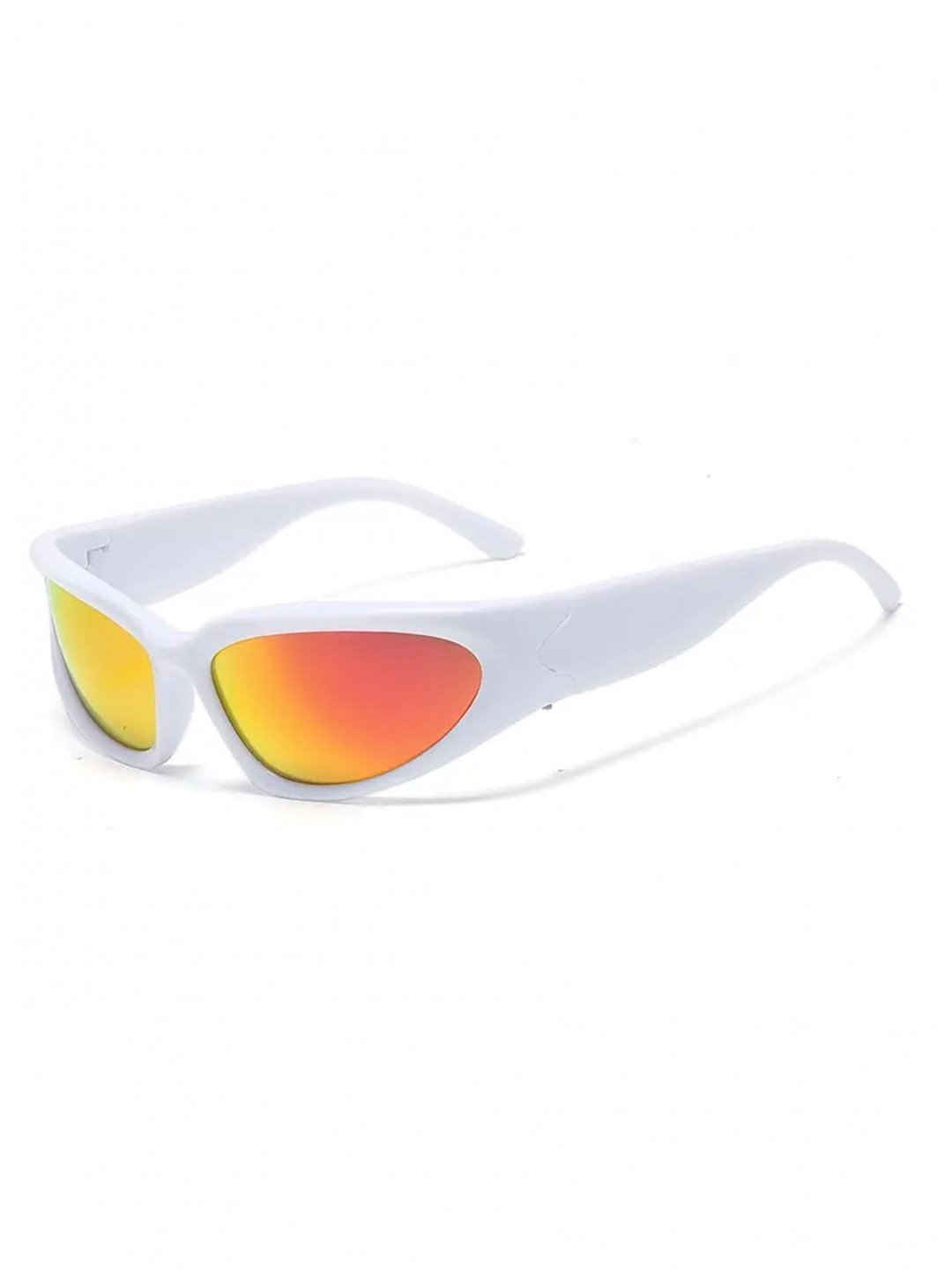 Bílé unisex sportovní sluneční brýle VeyRey Steampunk Gezrel