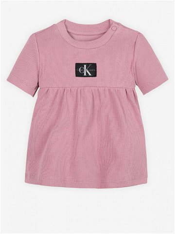 Calvin Klein Jeans Šaty dětské Růžová