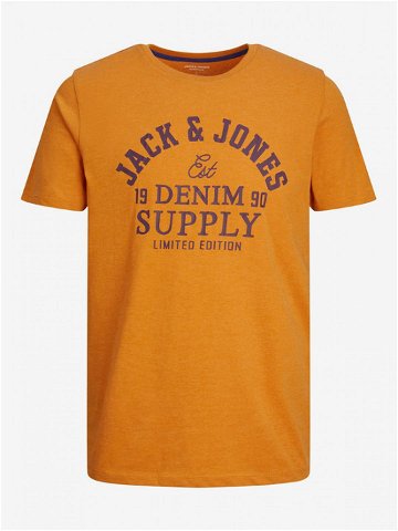 Jack & Jones Logo Triko Oranžová