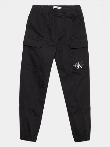 Calvin Klein Jeans Joggers kalhoty IB0IB01675 Černá Regular Fit