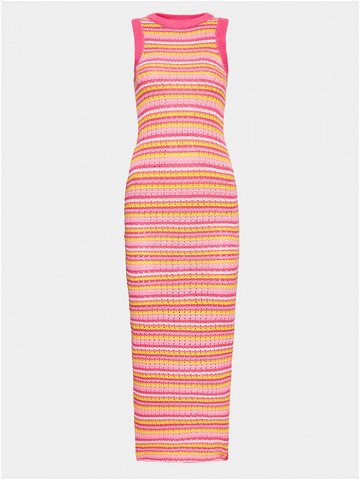 Gina Tricot Úpletové šaty 19800 Růžová Slim Fit