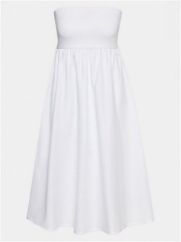 Gina Tricot Každodenní šaty 19565 Bílá Regular Fit