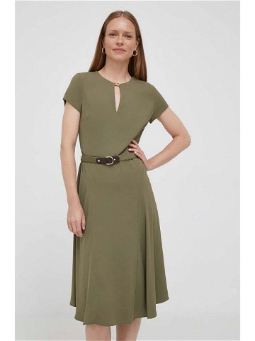 Šaty Lauren Ralph Lauren zelená barva mini 250909382