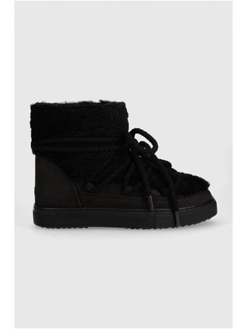 Vlněné boty do sněhu Inuikii CURLY černá barva 75102-016