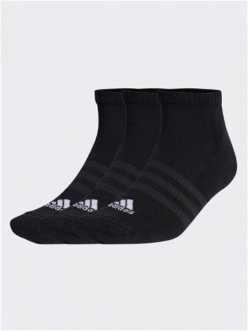 Adidas Kotníkové ponožky Unisex Cushioned Low-Cut Socks 3 Pairs IC1332 Černá