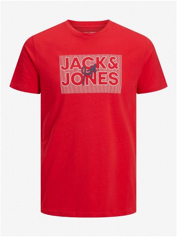 Červené pánské tričko Jack & Jones Marius