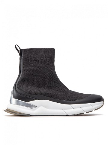Calvin Klein Sneakersy Sock Boot – Knit HW0HW01177 Černá