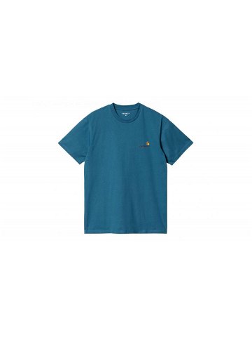 Carhartt WIP S S American Script T-Shirt Amalfi