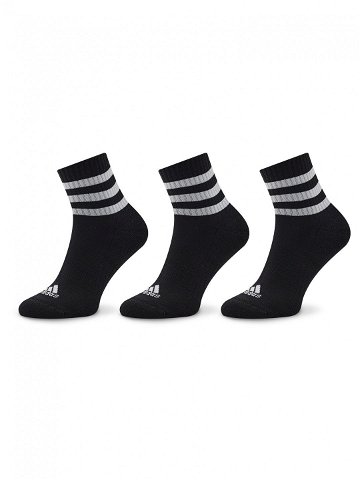 Adidas Sada 3 párů vysokých ponožek unisex 3S C Spw Mid 3P IC1317 Černá