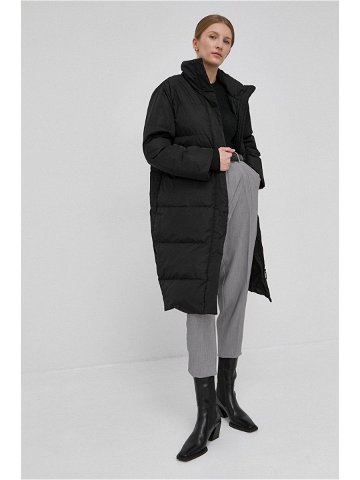 Péřová bunda Bruuns Bazaar Lucky dámská černá barva zimní