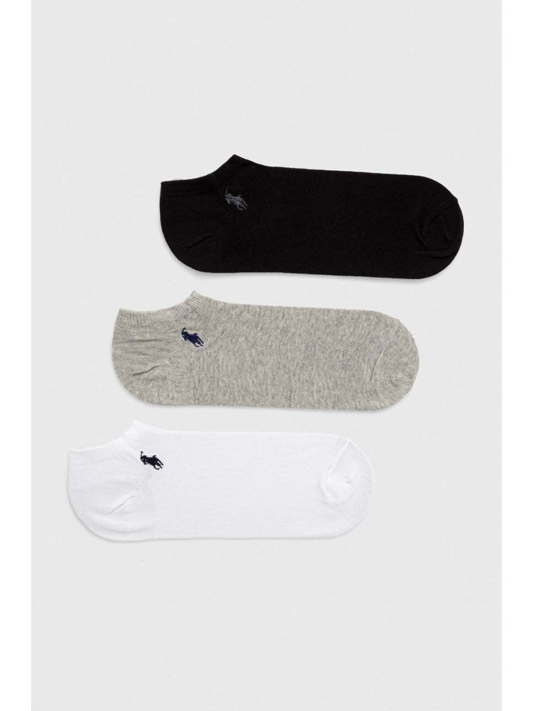 Ponožky Polo Ralph Lauren 3-pack pánské černá barva 449655213