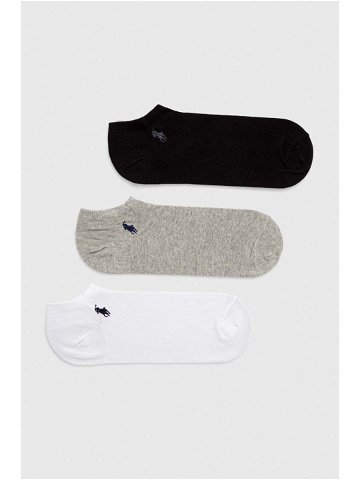 Ponožky Polo Ralph Lauren 3-pack pánské černá barva 449655213