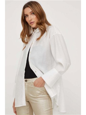 Košile Answear Lab dámská bílá barva relaxed s klasickým límcem