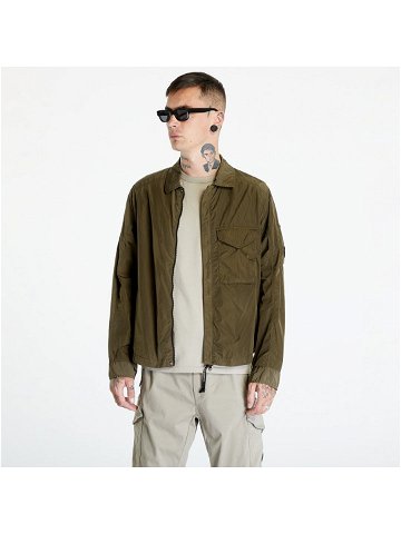 C P Company Chrome-R Zipped Overshirt Ivy Green