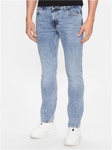 Guess Jeansy M3YAS2 D4WBC Modrá Slim Tapered Fit