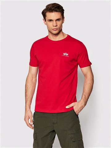 Alpha Industries T-Shirt Backprint 128507 Červená Regular Fit