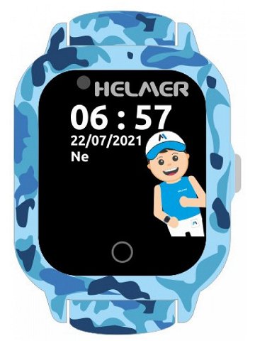 Helmer Chytré dotykové hodinky s GPS lokátorem a fotoaparátem – LK 710 4G modré