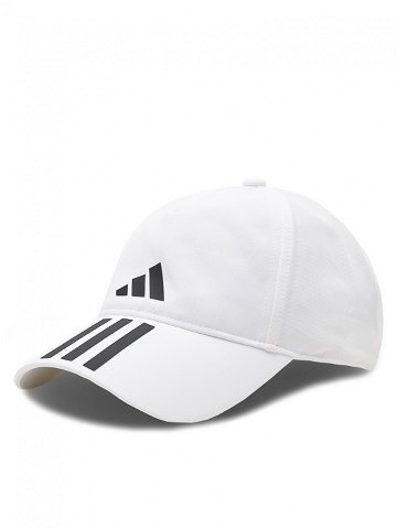 Adidas Kšiltovka 3-Stripes AEROREADY Running Training Baseball Cap HT2043 Bílá