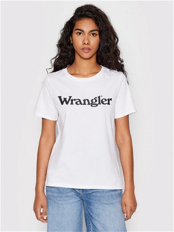 Wrangler T-Shirt W7N4GH989 112146405 Bílá Regular Fit
