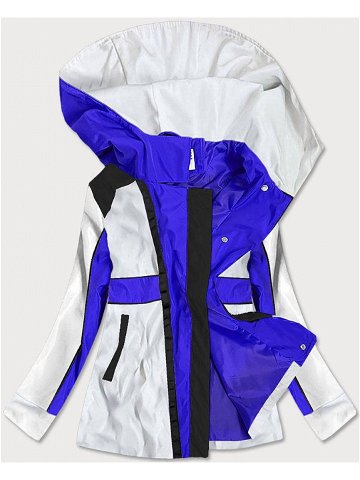 Světle modro-bílá dámská bunda větrovka s kapucí YR1967 odcienie niebieskiego L 40
