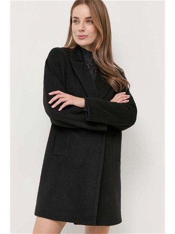 Kabát Silvian Heach dámský černá barva přechodný oversize