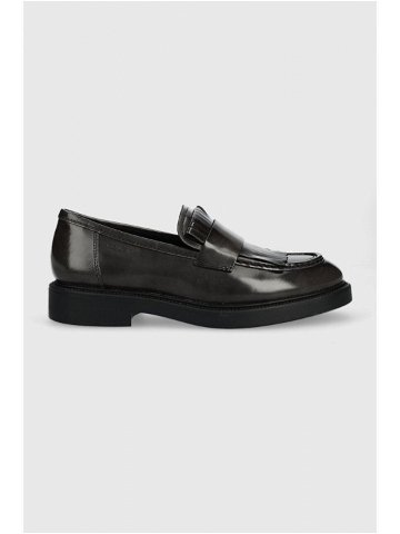 Kožené mokasíny Vagabond Shoemakers ALEX W dámské černá barva na plochém podpatku 5148 004 18