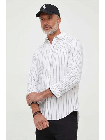 Košile Pepe Jeans Crovie bílá barva regular s klasickým límcem