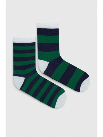 Dětské ponožky United Colors of Benetton zelená barva