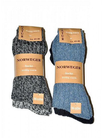 Pánské ponožky WiK art 21108 Norweger Socke A 2 modrozelená 43-46