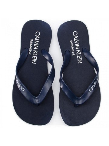 Plážové žabky Flip-Flops Sandals KM0KM00341 – Calvin Klein tmavě modrá 45 46
