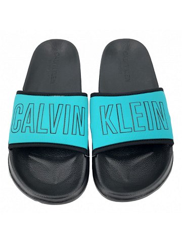 Plážové pantofle KW0KW00728 tyrkysová – Calvin Klein tyrkys 39 40