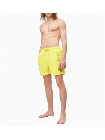 Pánské plavecké šortky KM0KM00381-ZAM žlutá – Calvin Klein M Žlutá