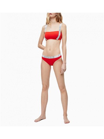 Spodní díl plavek KW0KW00821-XA7 červená – Calvin Klein červená L