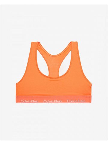 Sportovní podprsenka QF1659E-6TQ oranžová – Calvin Klein oranžová XS