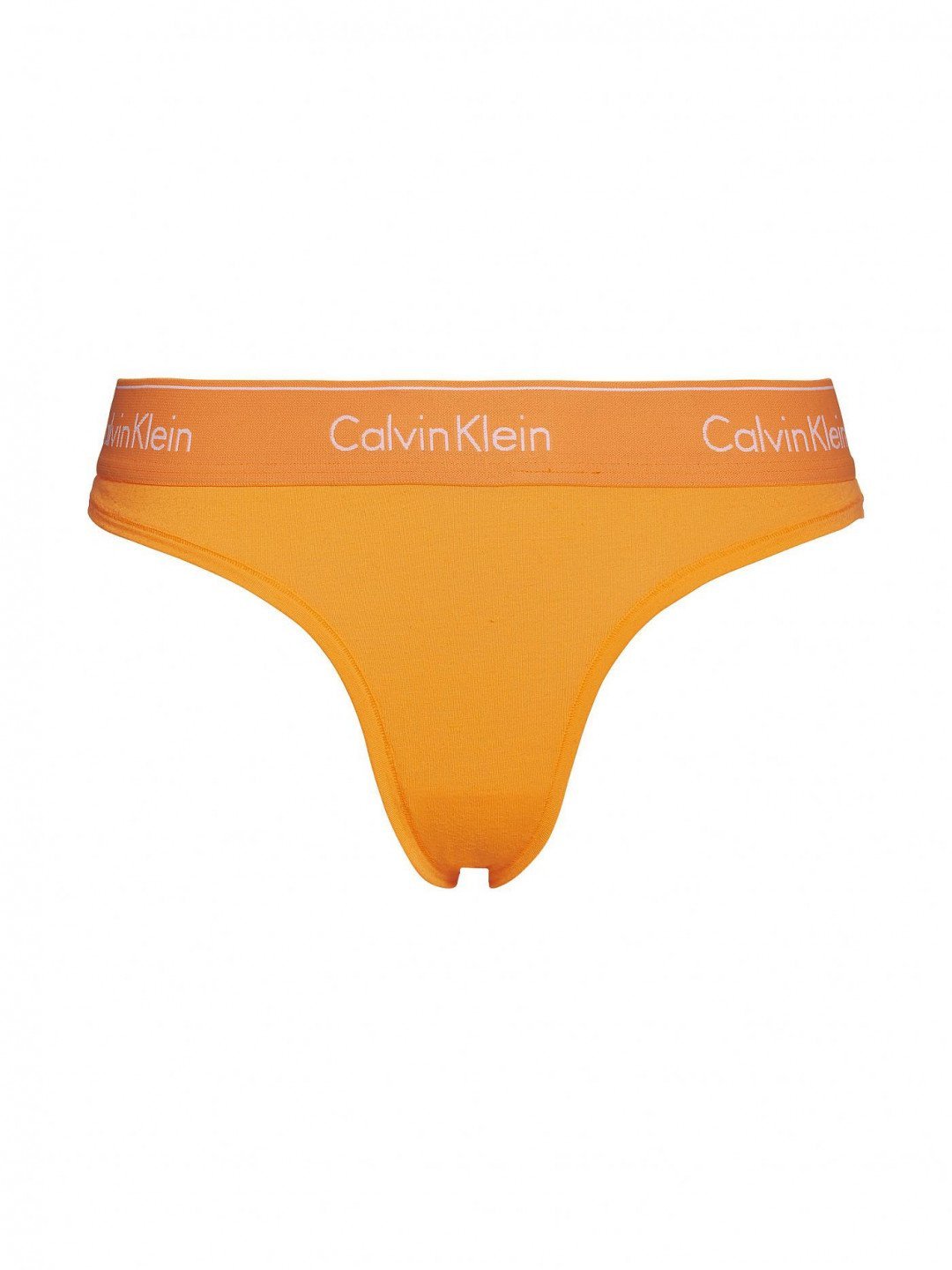 Kalhotky QF1671E-6TQ oranžová – Calvin Klein oranžová XS