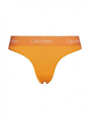 Kalhotky QF1671E-6TQ oranžová – Calvin Klein oranžová XS