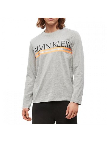 Pánské tričko NM1772E-080 šedá – Calvin Klein šedá S